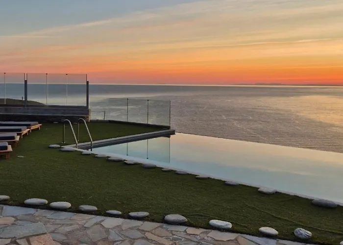 Villa Anastasis Luxury Andros With Heated Pool Sineti